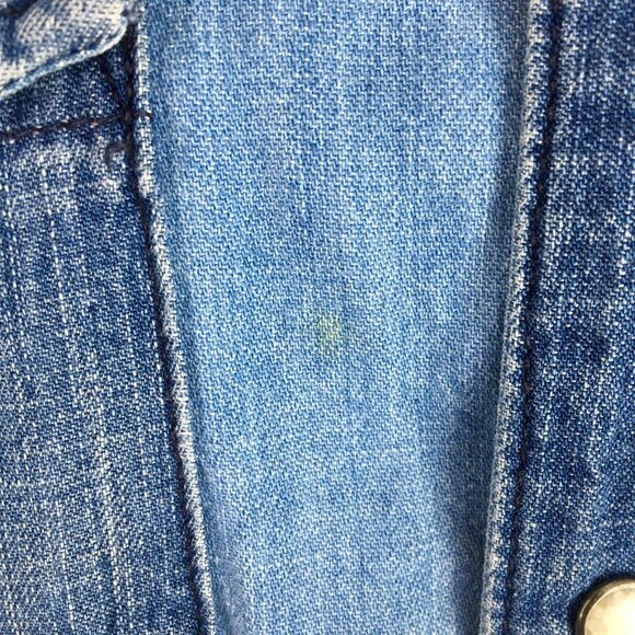 MOTHER Snap Button ALL My EX'S Picking Up The Piece Long Sleeve Chambray Shirt - Picture 16 of 16